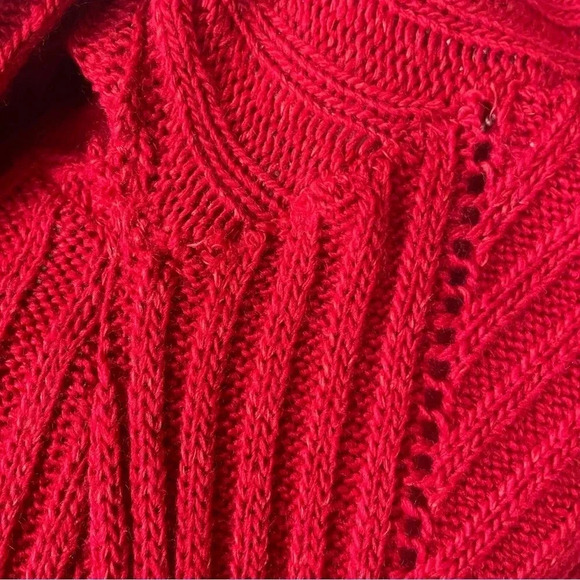 Style One Ribbed  Eyelet Sweater - Picture 8 of 9